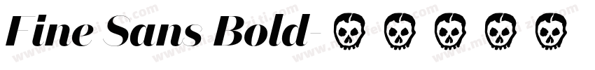 Fine Sans Bold字体转换